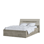 Кровать Гавана 1.4 с основанием ЛДСП (Дуб крафт серый/Кашемир)