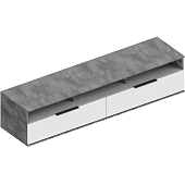 Тумба под ТВ Моника 2000 (Айрон рок/Белый лофт)