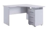 Стол  Лайт 2 угловой Правый Белый